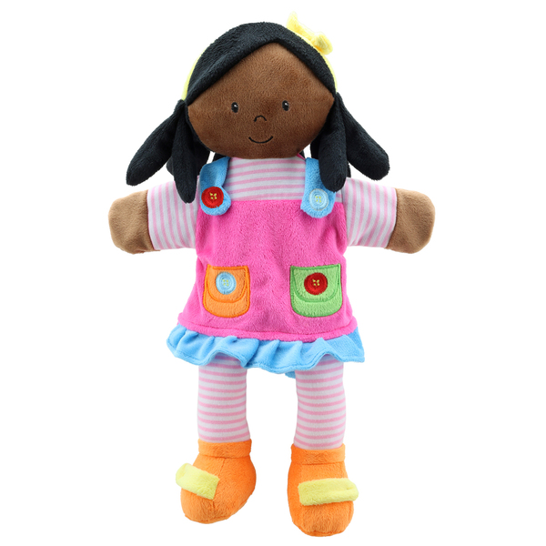 The Puppet Co Story Telling Puppets, Girl, Dark Skin Tone 001905